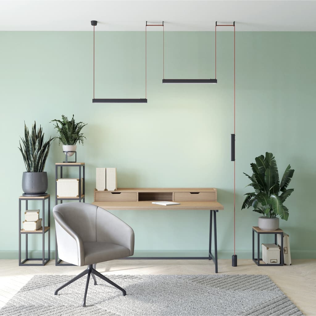 DENKIRS BELTY LINEAR – koľajnicové svietidlo, 12 W, 3000 K, dĺžka 323 mm, výška 45 mm, šírka 40 mm, čierna – obrázok 4