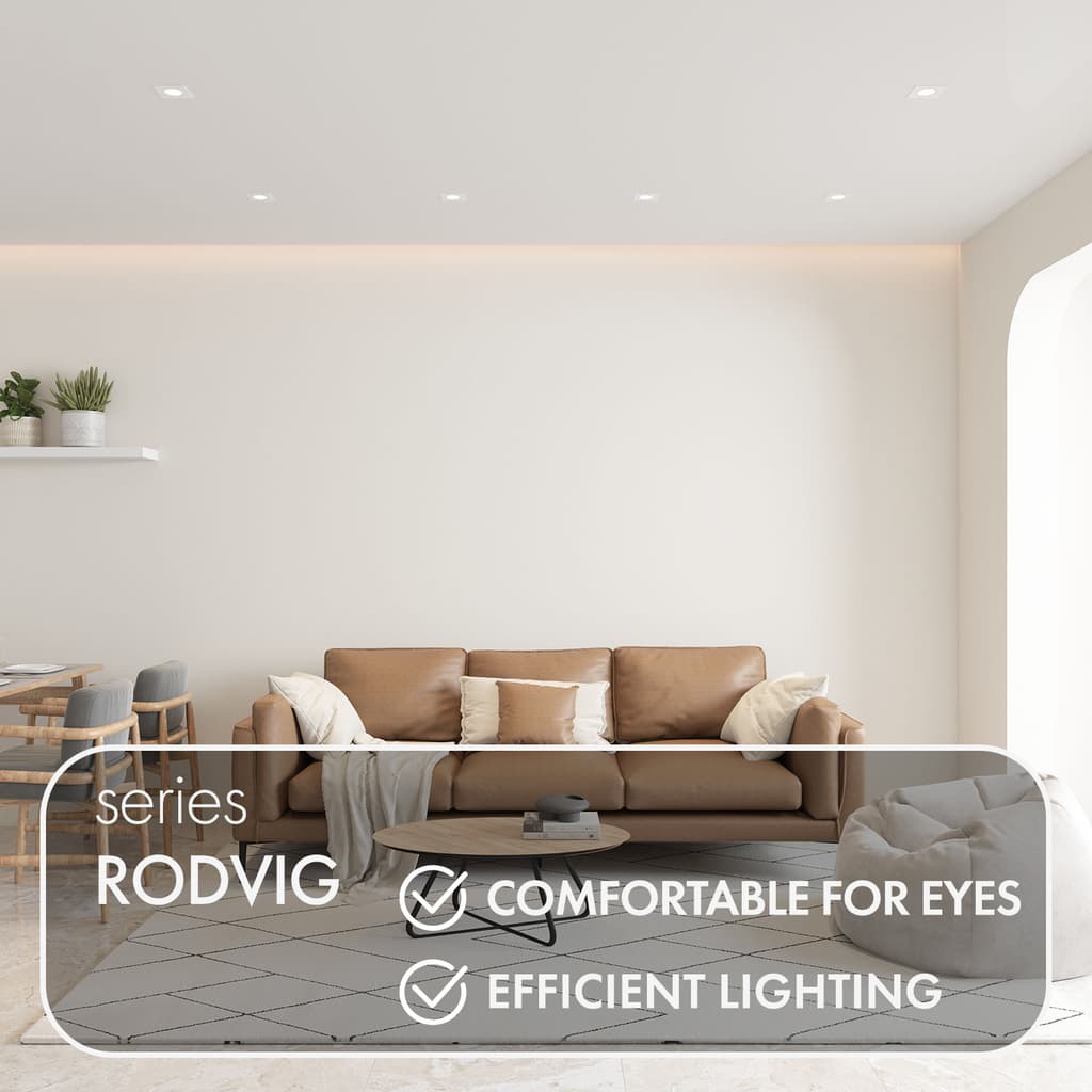 DENKIRS RODVIG – zápustné bodové svietidlo, dĺžka 93 mm, biela – obrázok 4