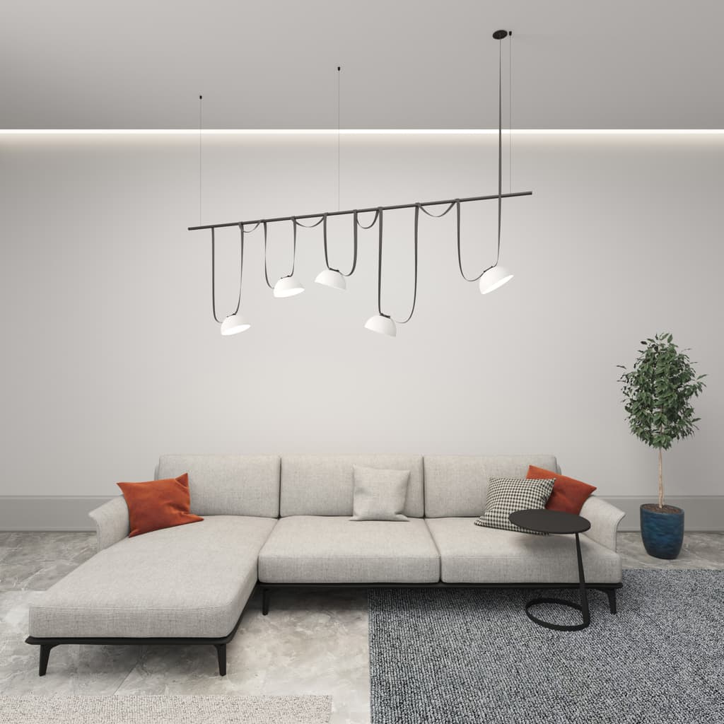 DENKIRS BELTY FLOW – koľajnicové svietidlo, 24 W, 4000 K, Ø 220 mm, výška 117 mm, biela – obrázok 4