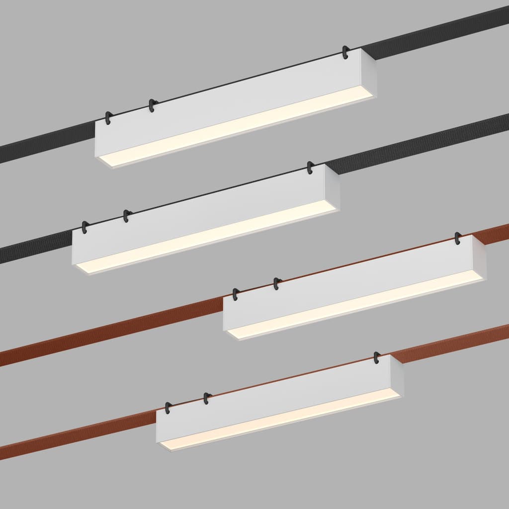 DENKIRS BELTY LINEAR – koľajnicové svietidlo, 12 W, 4000 K, dĺžka 323 mm, výška 45 mm, šírka 40 mm, biela – obrázok 2