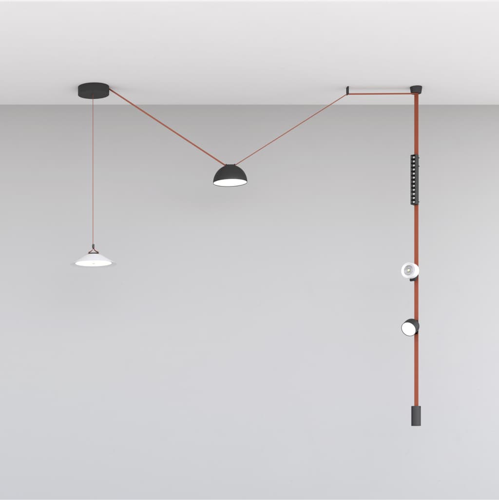 DENKIRS BELTY FLOW – koľajnicové svietidlo, 20 W, 4000 K, Ø 300 mm, výška 71 mm, biela – obrázok 3