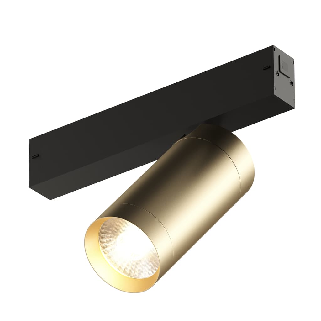 DENKIRS SMART SPOT – koľajnicové svietidlo, 20 W, dĺžka 220 mm, Ø 60 mm, výška 205 mm, 24°, matná zlatá – obrázok 2