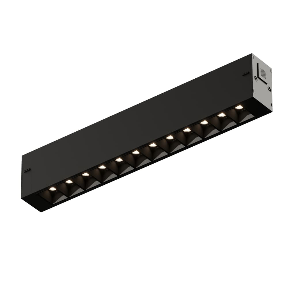 DENKIRS SMART GRILL – koľajnicové svietidlo, 9 W, dĺžka 220 mm, výška 40 mm, čierna – obrázok 2