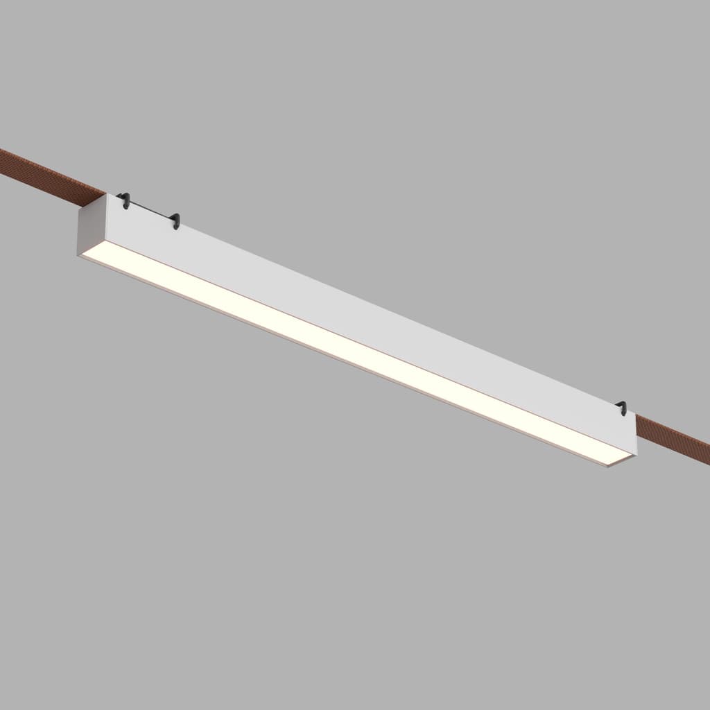 DENKIRS BELTY LINEAR – koľajnicové svietidlo, 24 W, 4000 K, dĺžka 642 mm, výška 45 mm, šírka 40 mm, biela