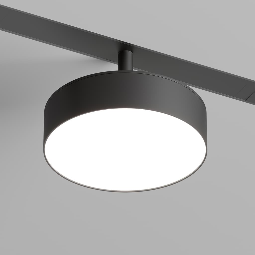 DENKIRS SMART LINEAR – otočné koľajnicové svietidlo, 16 W, dĺžka 31 mm, Ø 120 mm, výška 130 mm, šírka 120 mm, čierna – obrázok 2