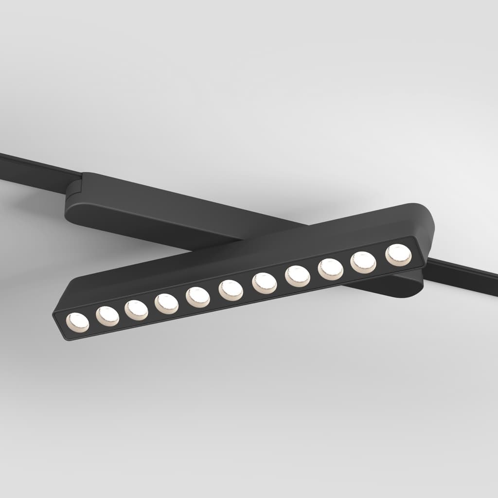 DENKIRS AIR GRILL – koľajnicové svietidlo, 12 W, 4000 K, dĺžka 230 mm, výška 60 mm, čierna – obrázok 2