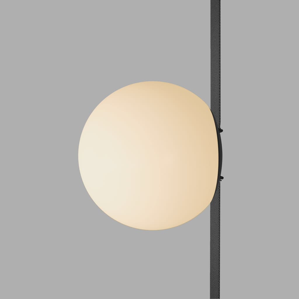 DENKIRS BELTY ORB – koľajnicové svietidlo, 10 W, 3000 K, Ø 150 mm, výška 147 mm, čierna – obrázok 2