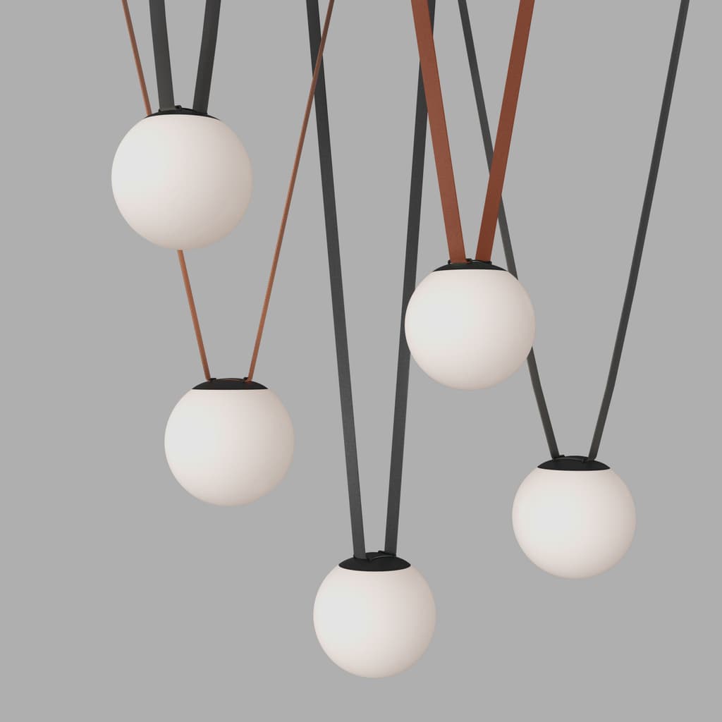 DENKIRS BELTY ORB – koľajnicové svietidlo, 10 W, 4000 K, Ø 180 mm, výška 181 mm, čierna – obrázok 3