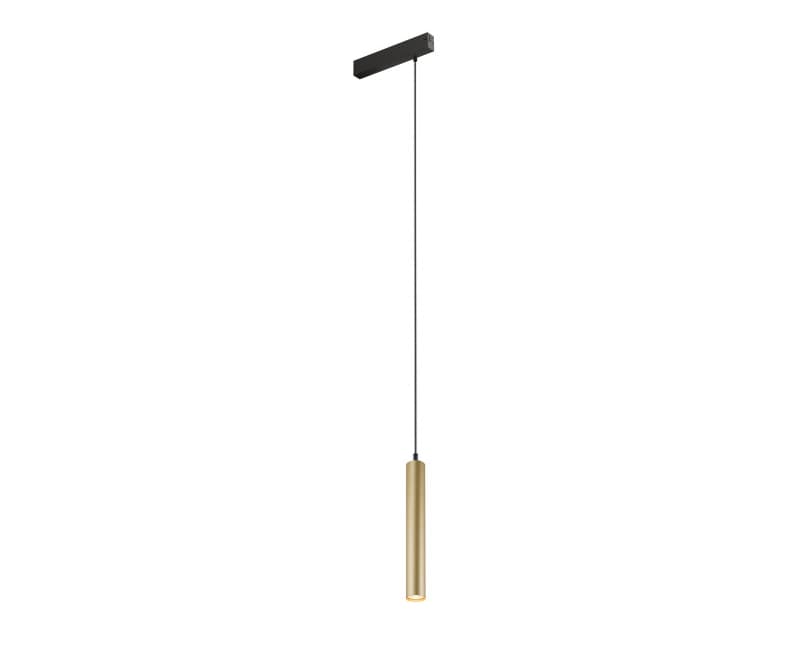 DENKIRS SMART SPOT – koľajnicové svietidlo, 9 W, dĺžka 220 mm, Ø 40 mm, výška 1340 mm, 24°, matná zlatá – obrázok 2