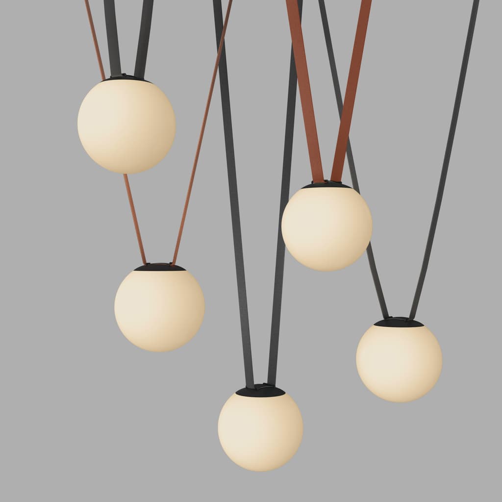 DENKIRS BELTY ORB – koľajnicové svietidlo, 10 W, 3000 K, Ø 180 mm, výška 181 mm, čierna – obrázok 3