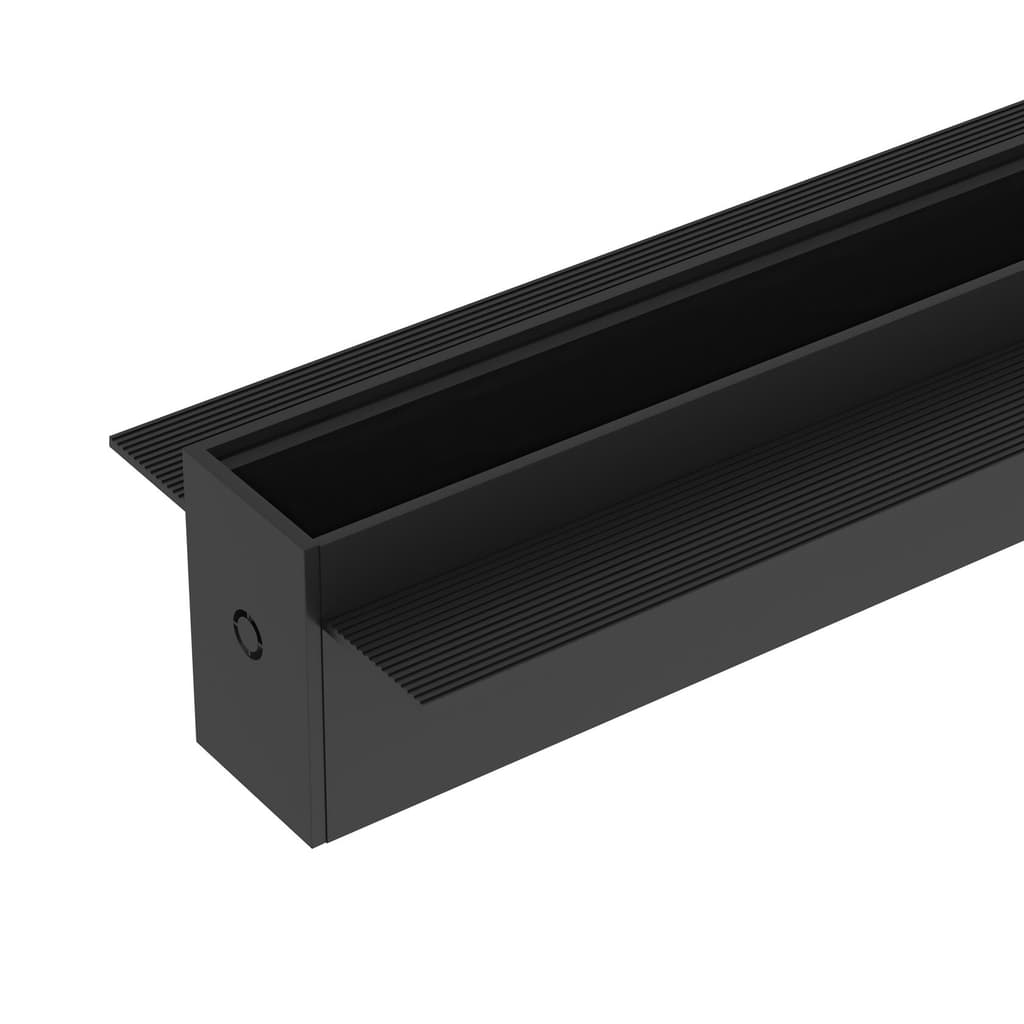 DENKIRS SMART – zápustná koľajnica, dĺžka 2000 mm, čierna – obrázok 3