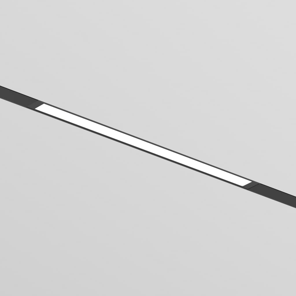 DENKIRS SMART LINEAR – koľajnicové svietidlo, 18 W, dĺžka 406 mm, výška 40 mm, šírka 25 mm, čierna