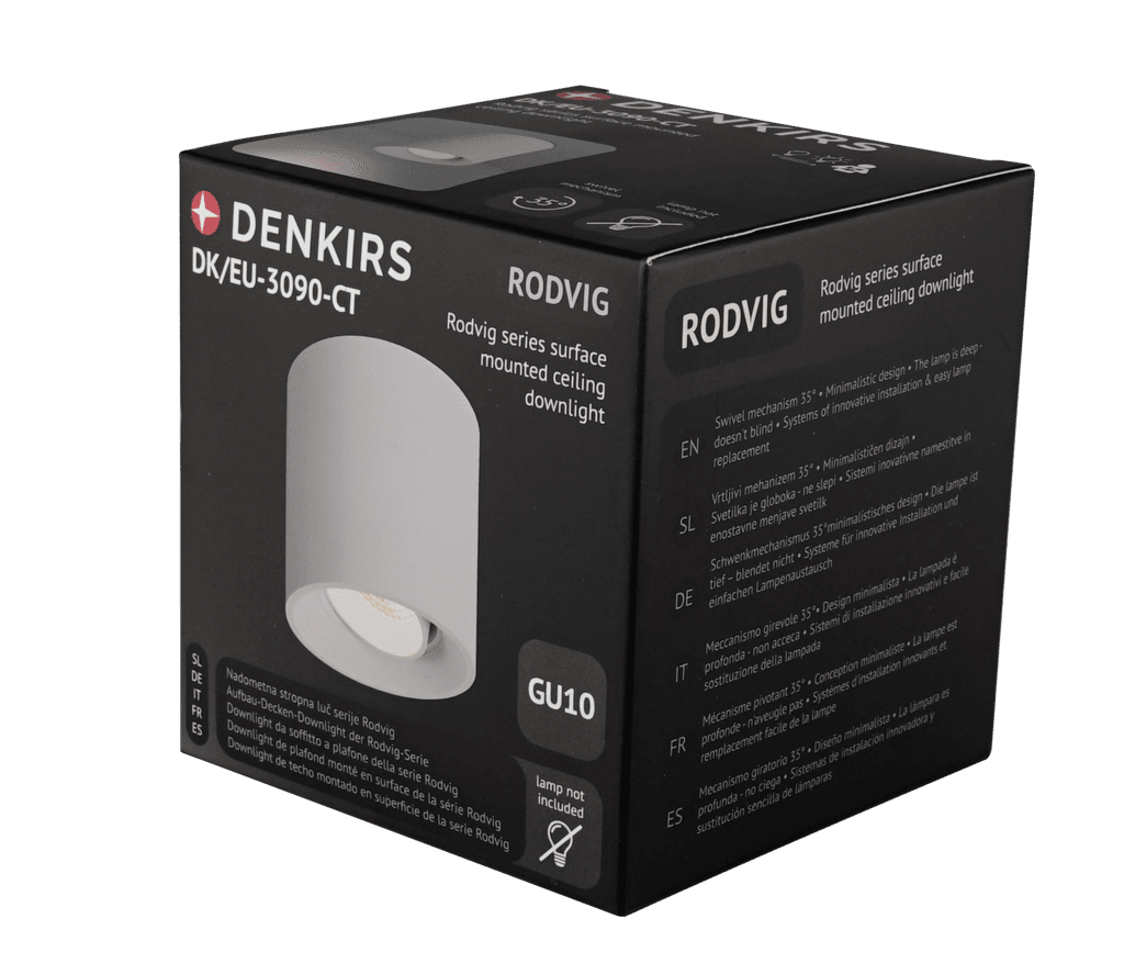 DENKIRS RODVIG – povrchové bodové svietidlo, dĺžka 93 mm, Ø 93 mm, betónová – obrázok 3
