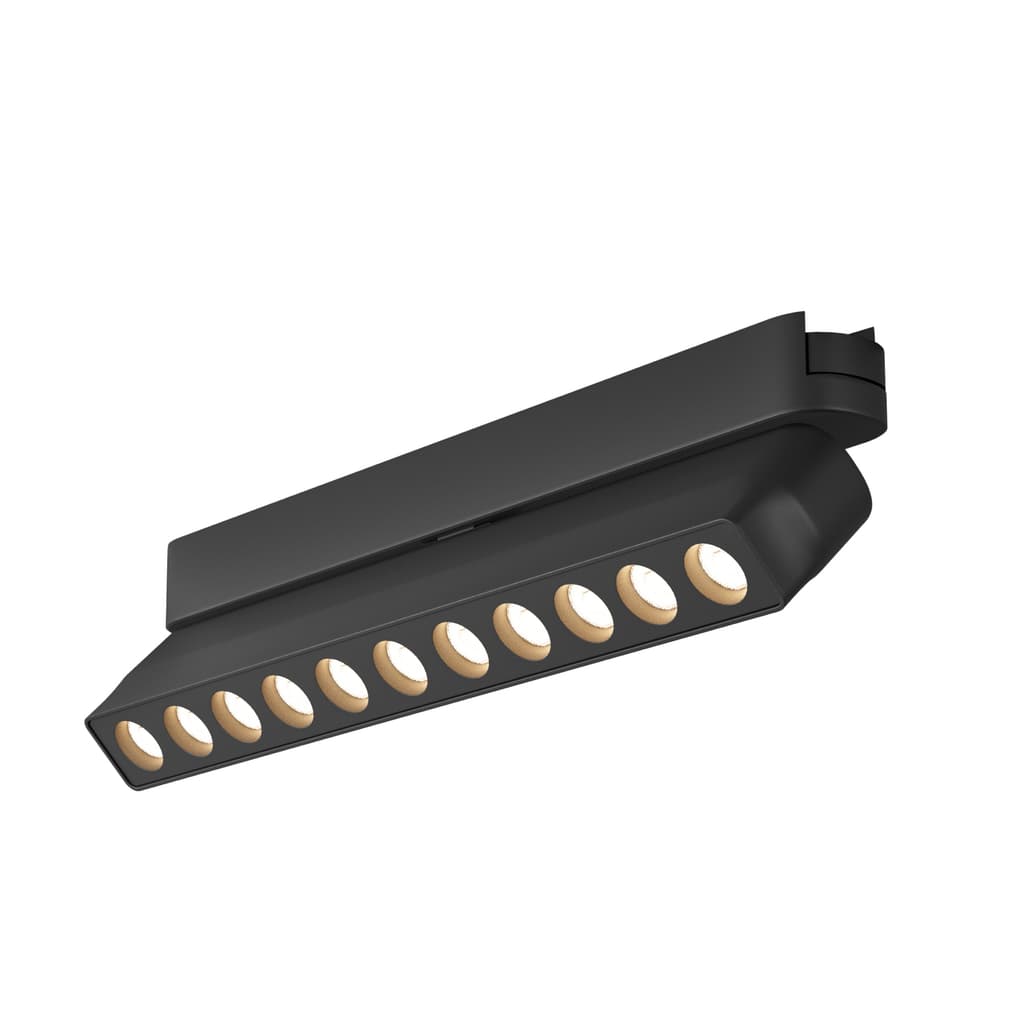 DENKIRS AIR GRILL – koľajnicové svietidlo, 12 W, 3000 K, dĺžka 230 mm, výška 60 mm, čierna – obrázok 4