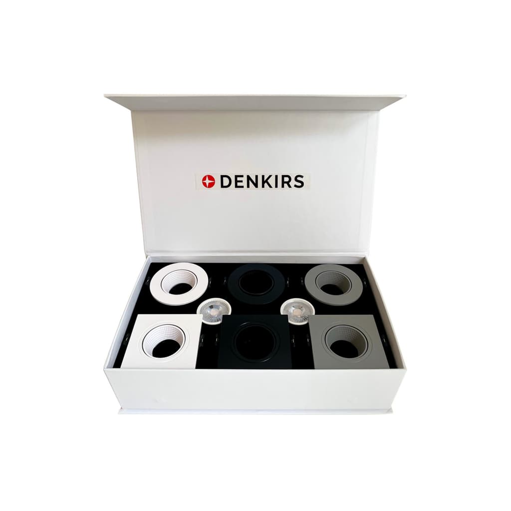 DENKIRS – Demonštračný box so svietidlami RODVIG a LED modulmi SLIM LED