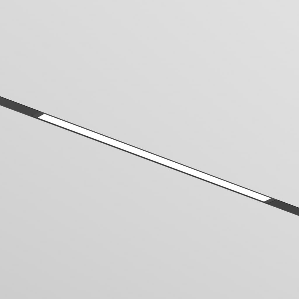 DENKIRS SMART LINEAR – koľajnicové svietidlo, 27 W, dĺžka 600 mm, výška 40 mm, šírka 25 mm, čierna