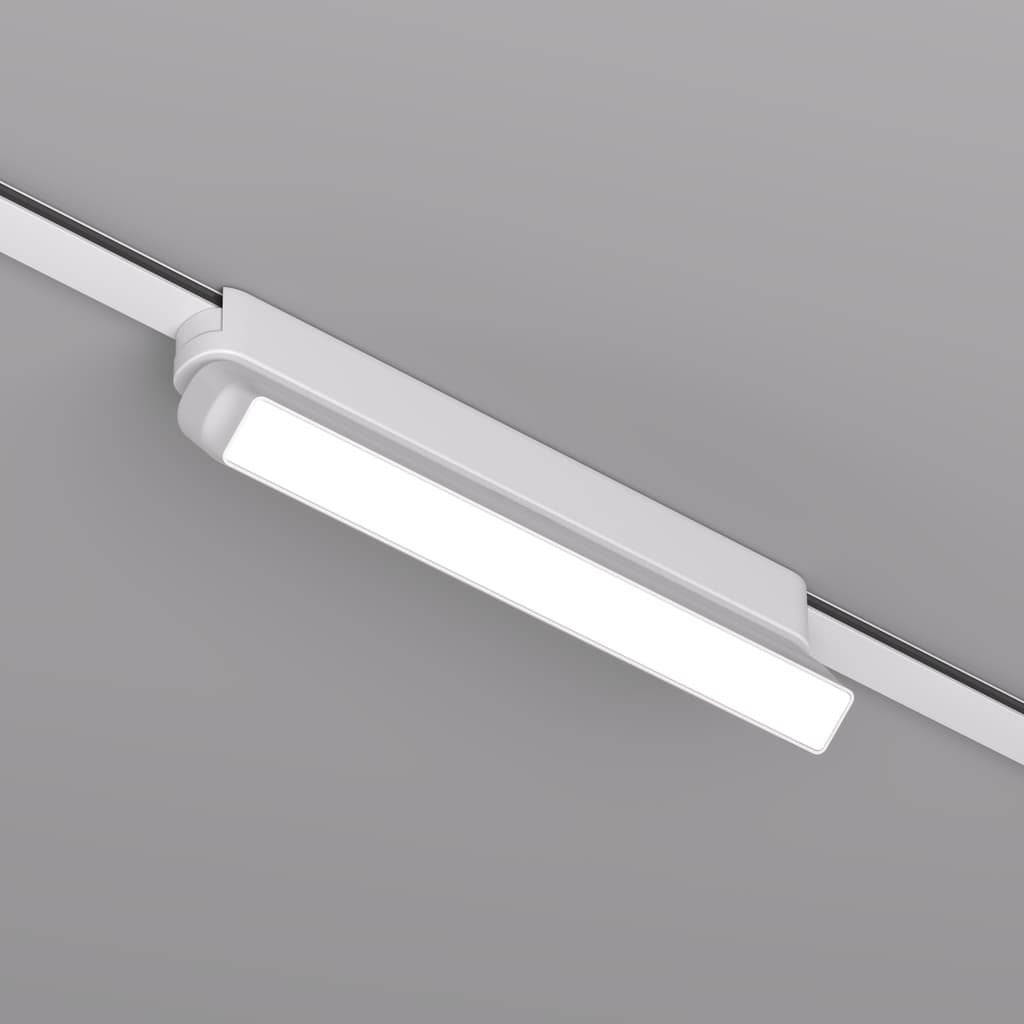 DENKIRS AIR LINEAR – koľajnicové svietidlo, 9 W, 3000 K, dĺžka 230 mm, výška 60 mm, šírka 26 mm, biela