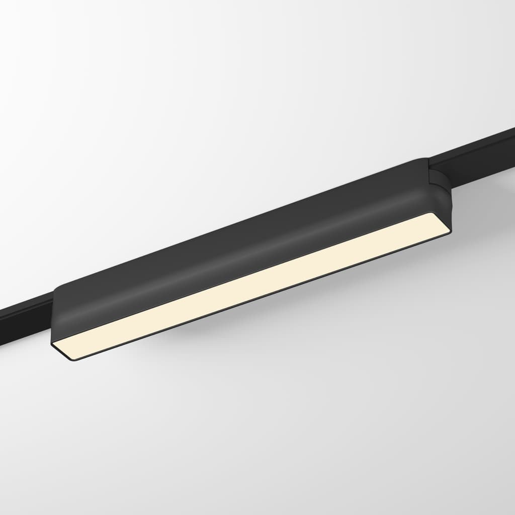 DENKIRS AIR LINEAR – koľajnicové svietidlo, 9 W, 3000 K, dĺžka 230 mm, výška 36 mm, šírka 26 mm, čierna