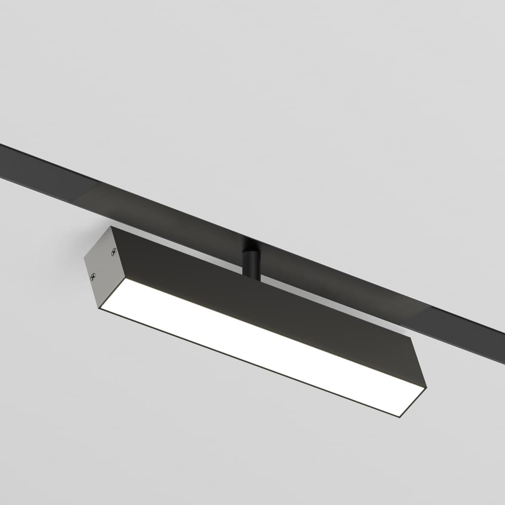 DENKIRS SMART LINEAR – koľajnicové svietidlo, 9 W, dĺžka 220 mm, výška 100 mm, šírka 41 mm, čierna