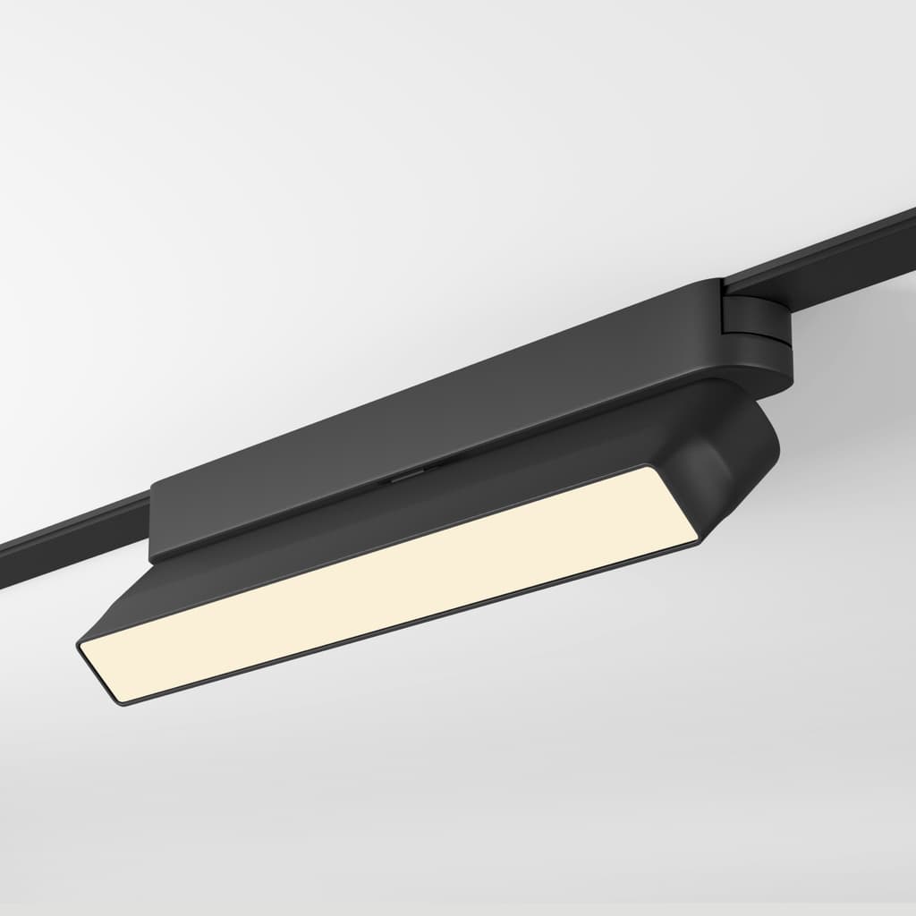 DENKIRS AIR LINEAR – koľajnicové svietidlo, 9 W, 3000 K, dĺžka 230 mm, výška 60 mm, šírka 26 mm, čierna