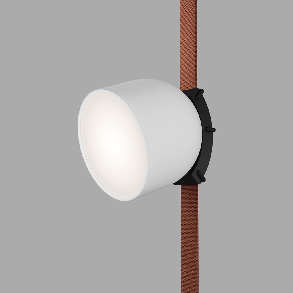 DENKIRS BELTY SPOT – otočné koľajnicové svietidlo, 12 W, 4000 K, Ø 100 mm, výška 107 mm, 120°, biela