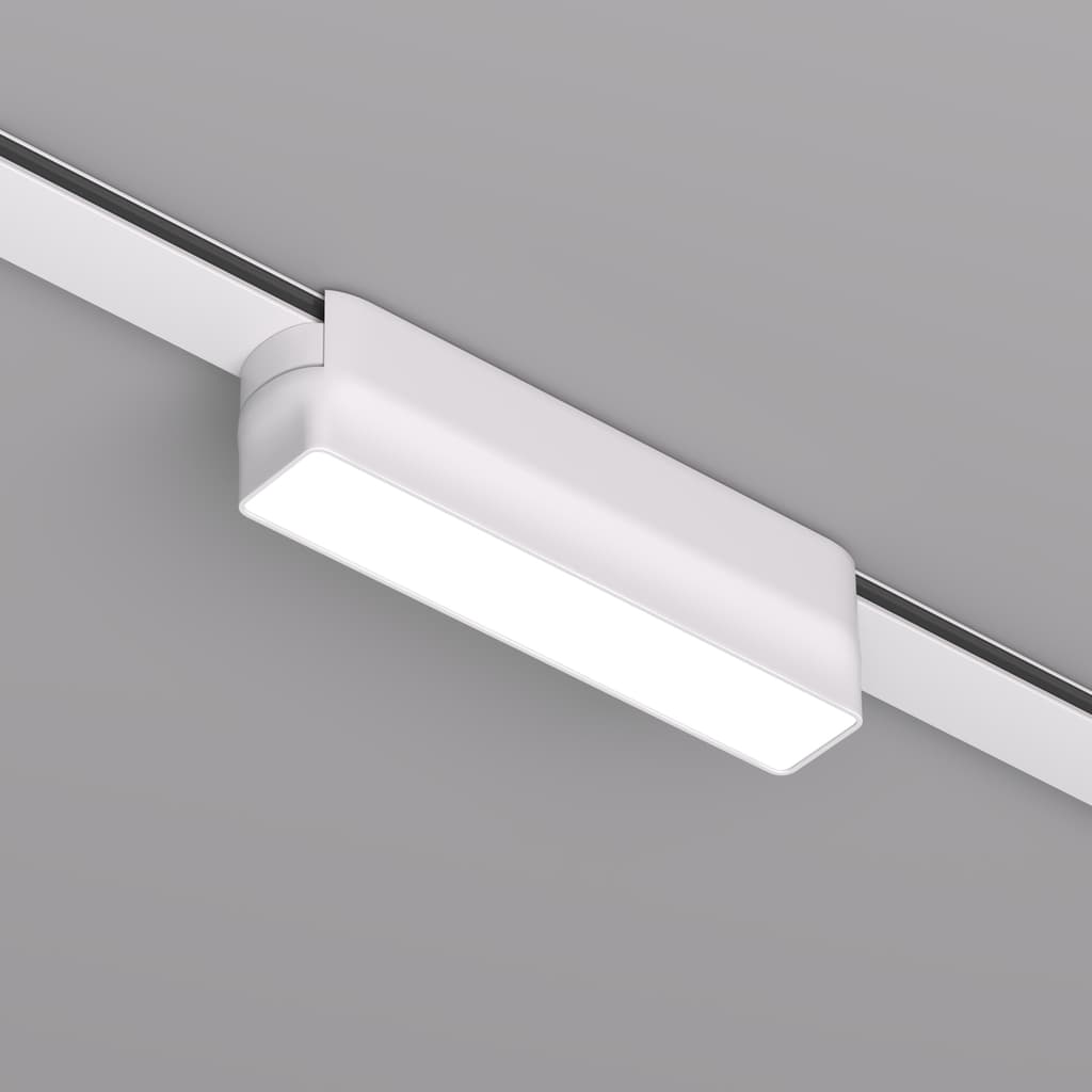 DENKIRS AIR LINEAR – koľajnicové svietidlo, 6 W, 3000 K, dĺžka 120 mm, výška 36 mm, šírka 26 mm, biela