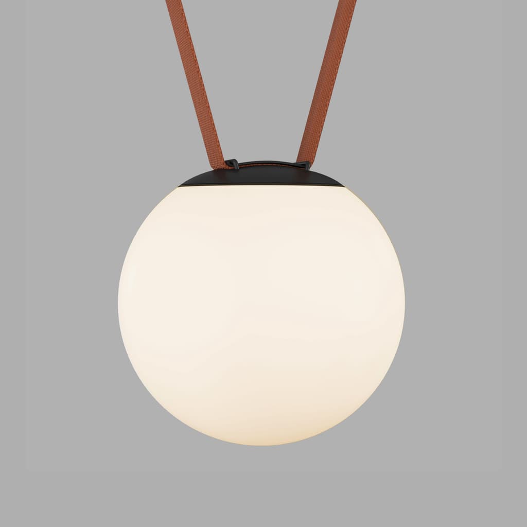 DENKIRS BELTY ORB – koľajnicové svietidlo, 10 W, 3000 K, Ø 180 mm, výška 181 mm, čierna
