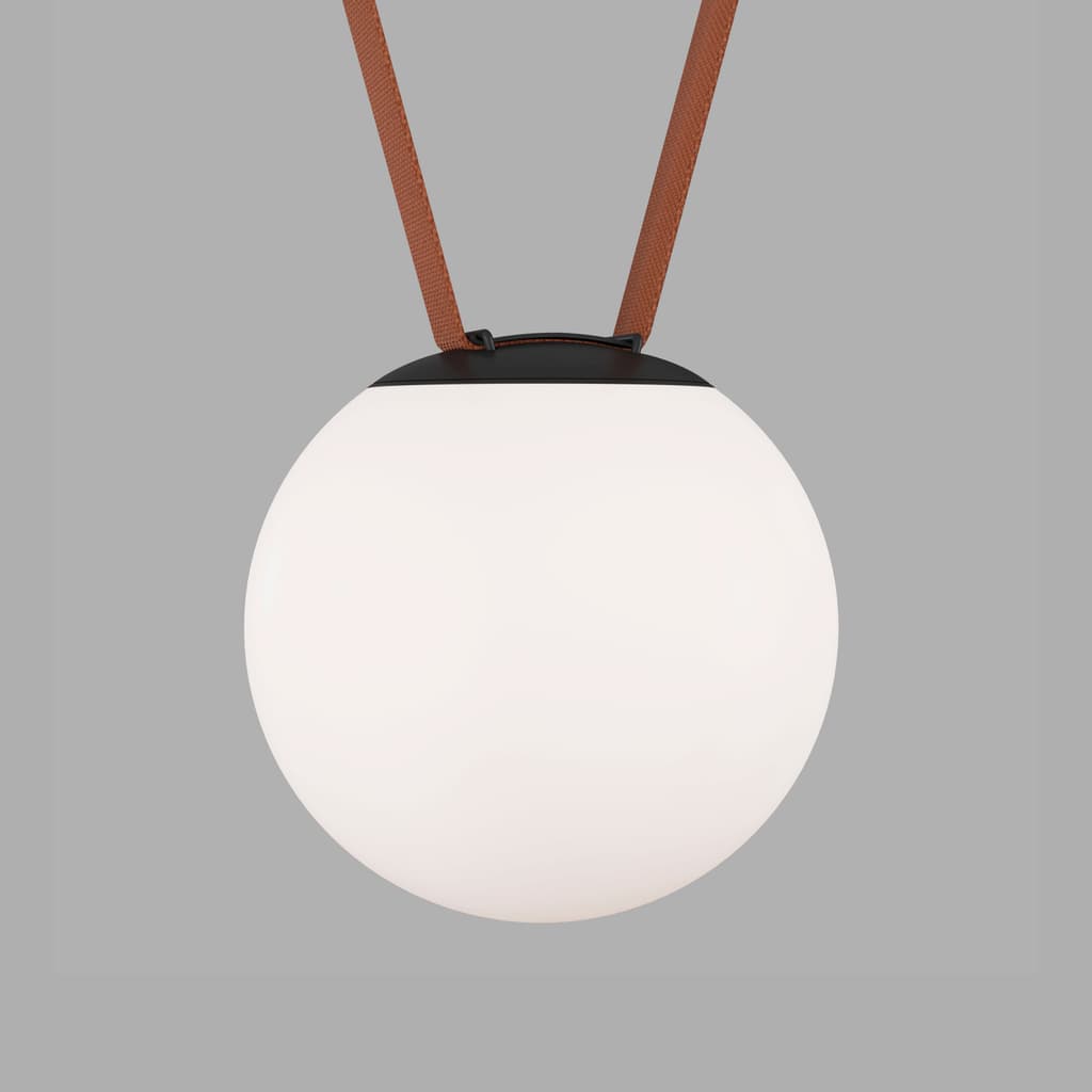 DENKIRS BELTY ORB – koľajnicové svietidlo, 10 W, 4000 K, Ø 180 mm, výška 181 mm, čierna