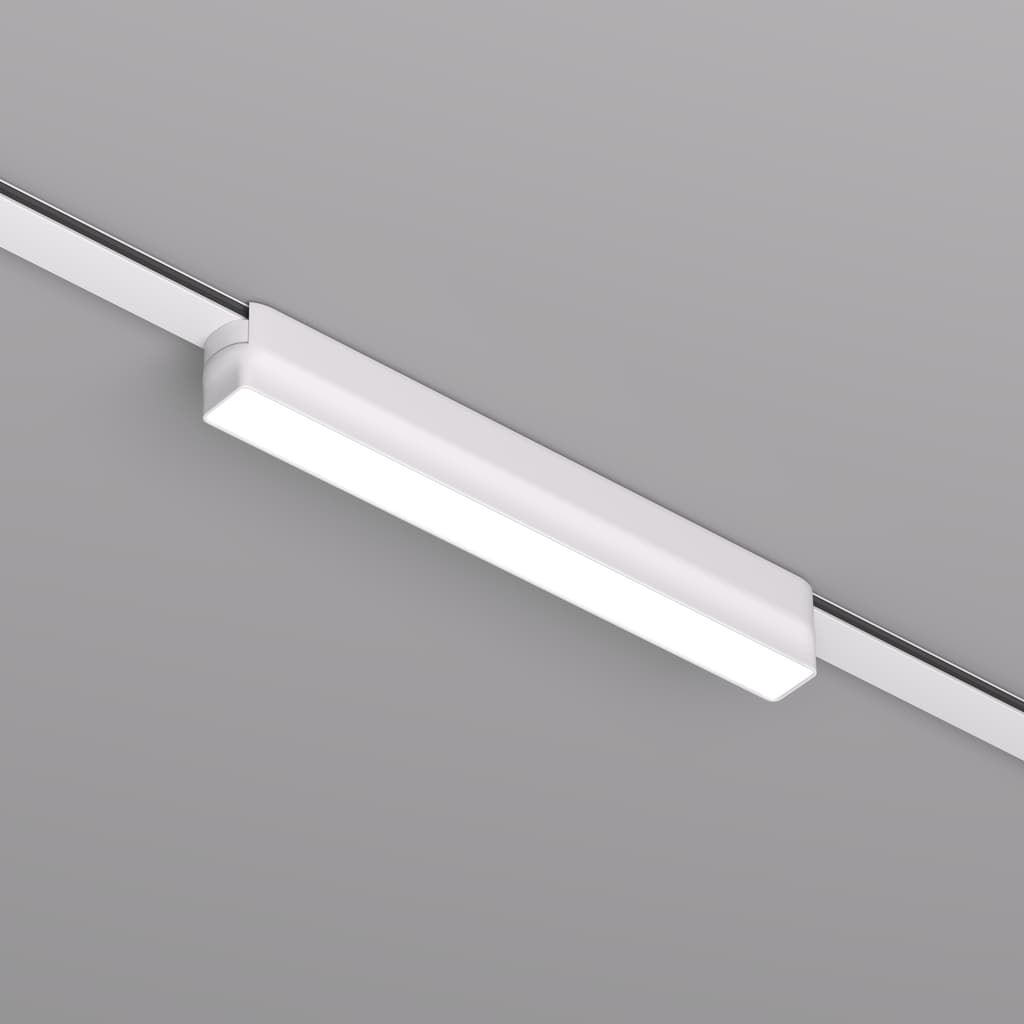 DENKIRS AIR LINEAR – koľajnicové svietidlo, 9 W, 3000 K, dĺžka 230 mm, výška 36 mm, šírka 26 mm, biela