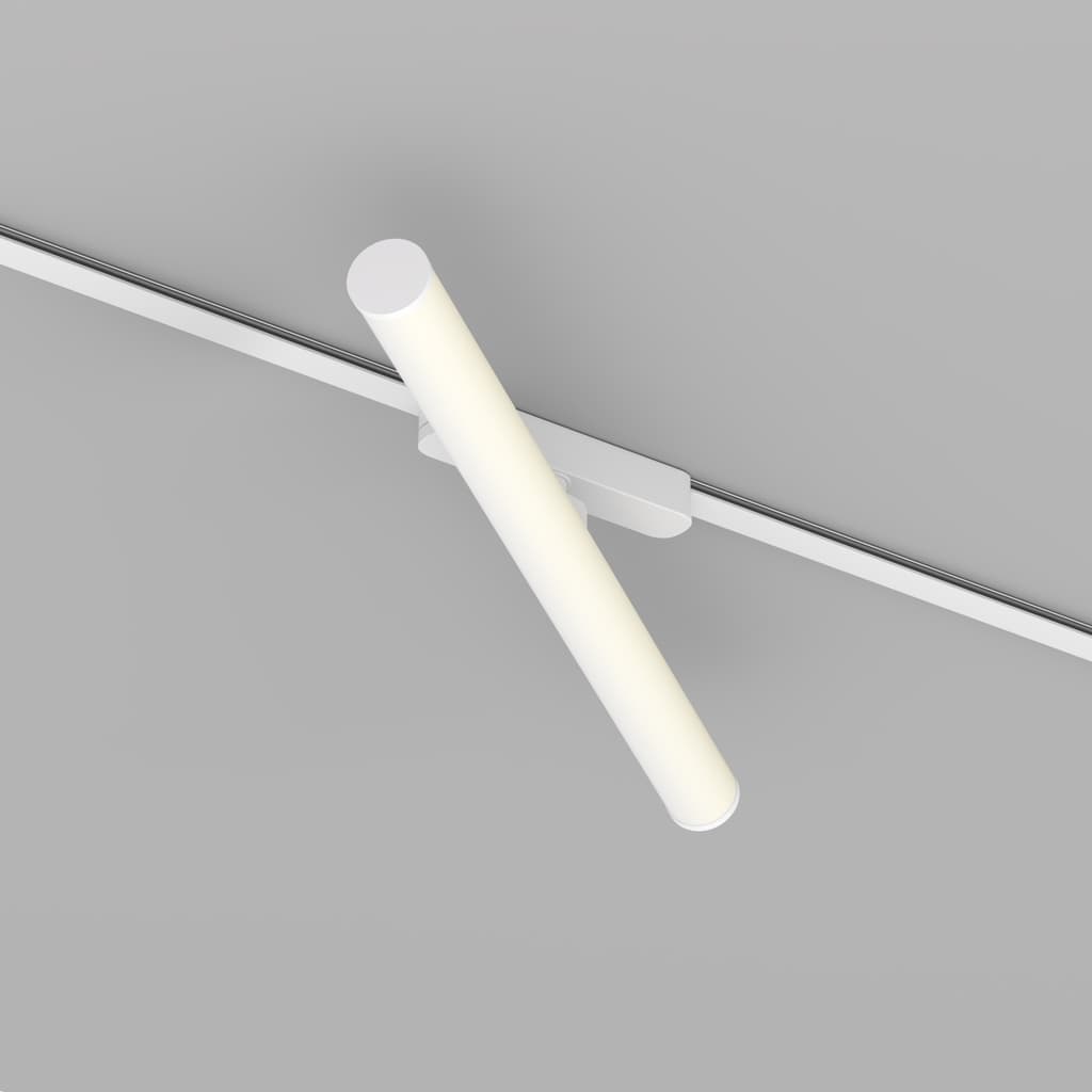 DENKIRS AIR RAY – koľajnicové svietidlo, 12 W, 3000 K, dĺžka 500 mm, výška 79 mm, biela