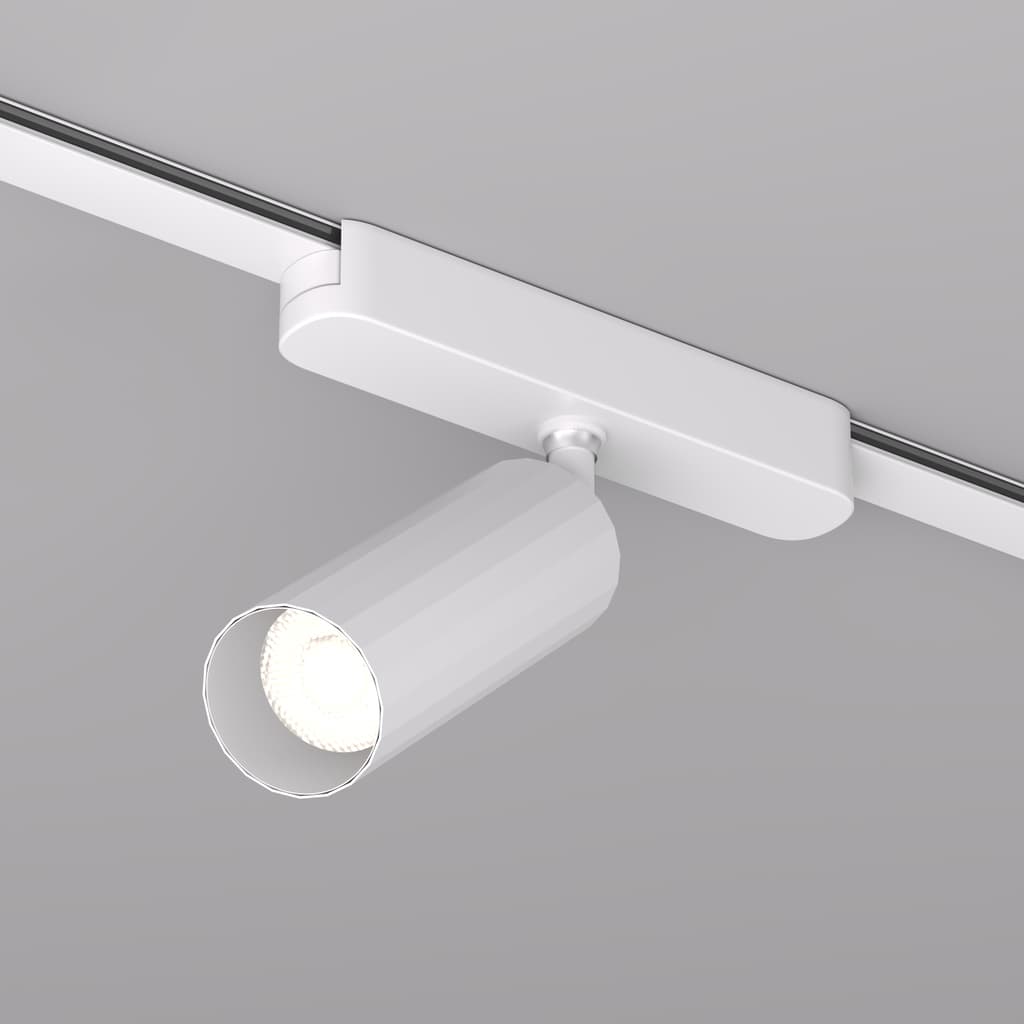 DENKIRS AIR SPOT – koľajnicové svietidlo, 7 W, 3000 K, Ø 40 mm, výška 147 mm, 24°, biela